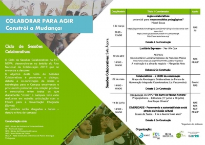 Grupos de Trabalho | Ciclo de Sess&otilde;es Colaborativas