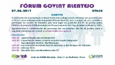 F&oacute;rum GovInt Alentejo